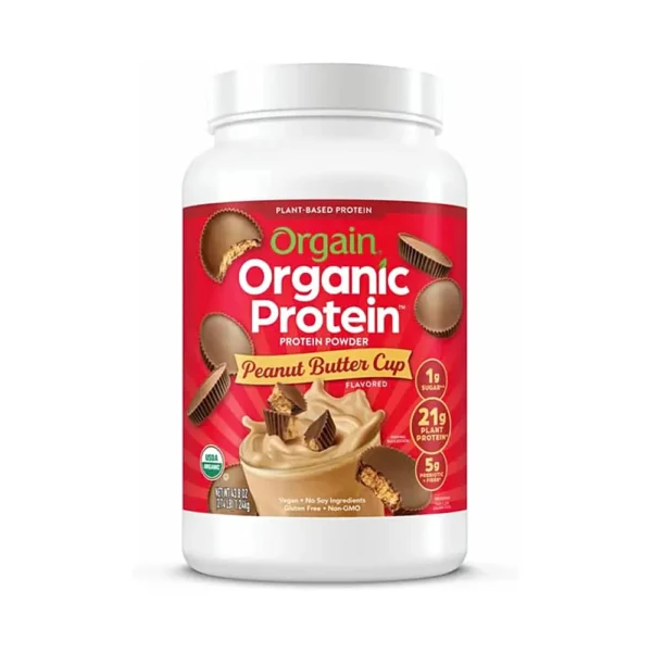 Orgain Organic Protein Protein Powder Peanut Butter Cup 43.2 OZ 1.2 Kg