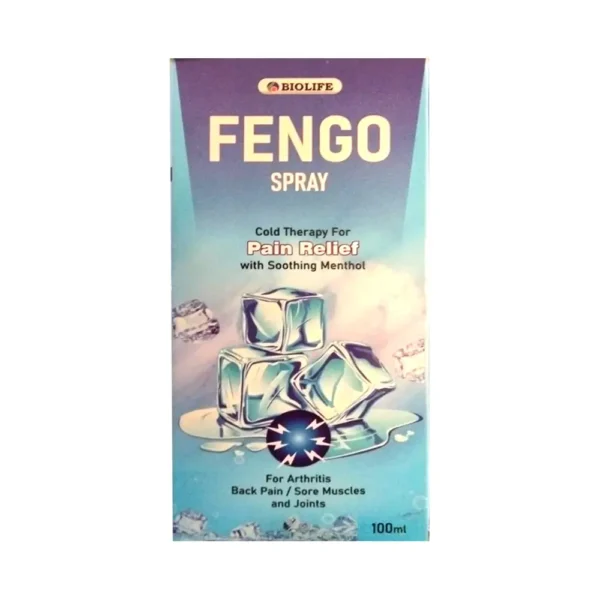 Bio-Life FENGO Spray Cold Therapy Pain Relief With Soothing Menthol 100Ml