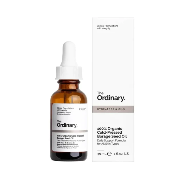 The Ordinary Hydrators & Oils 100% Organic Cold-Pressed Borage Seed Oil Daily Support Formula for All Skin Types 30Ml 1 Fl Oz