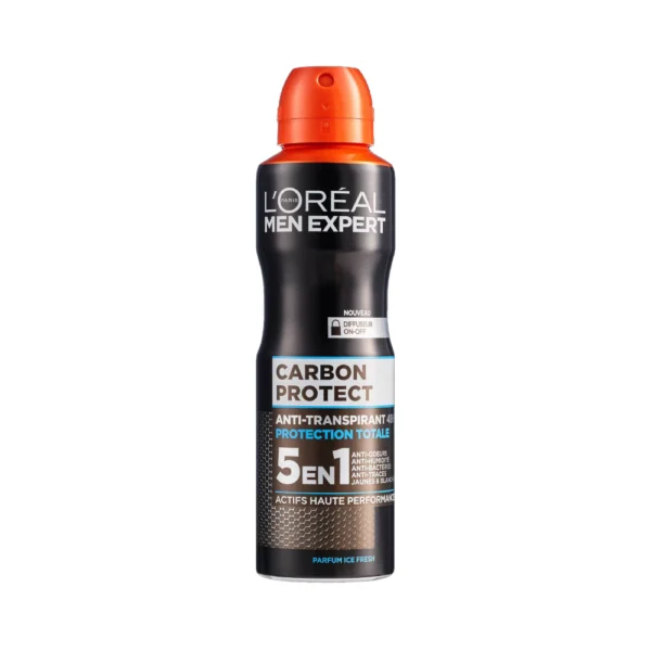 Loreal Men Expert Carbon Protect 5 in 1 Total Protection 48H Deodorant 0% Aluminium Salts 250ml