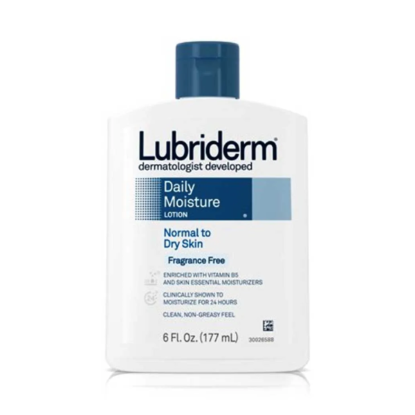 Lubriderm Daily Moisture Lotion Normal To Dry Skin Frangrance Free 6 Fl.oz (177ml)
