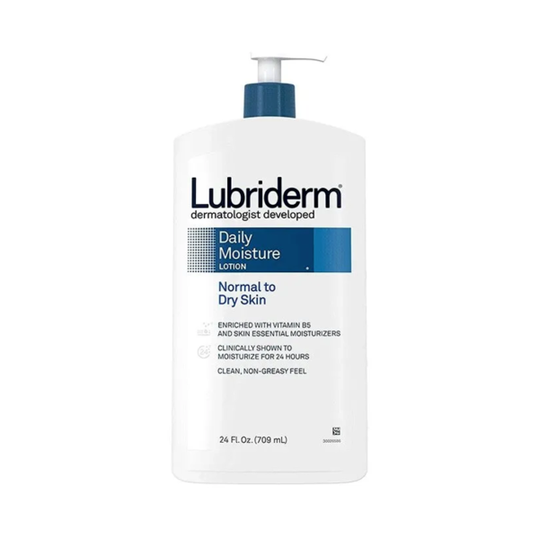 Lubriderm Daily Moisture Lotion Fragrance-Free (Normal to Dry Skin), 24 fl. oz. (709ml)