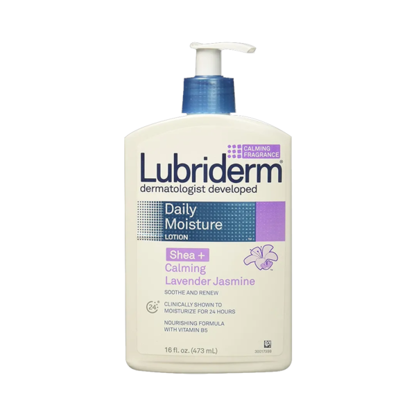 Lubriderm Daily Moisture Lotion with Shea + Calming Lavender Jasmine 16 Fl. Oz 473ml