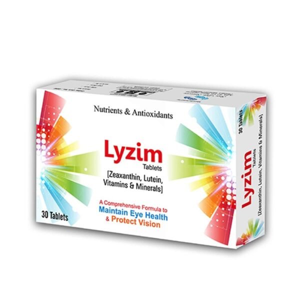 Sois Lyzim Tablets (Zeaxanthin,Lutein,Vitamins & Minerals) Maintain Eye Health and Protect Vision