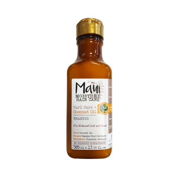 Maui Moisture Curl Quench + Coconut Oil Shampoo for Curly and Wavy Hair 385 Ml