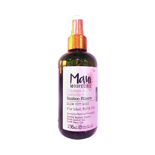 Maui Moisture Bamboo Fibers Blow Out Mist Thicken & Restore For Weak Brittle Hair 8 FL.OZ (236ml)