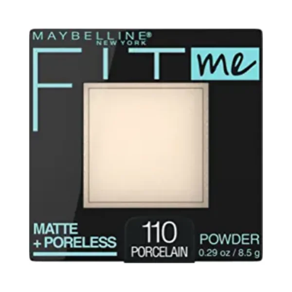 Maybelline New York Fit Me Matte + Poreless Powder, 110 Porcelain’ 0.29 Oz