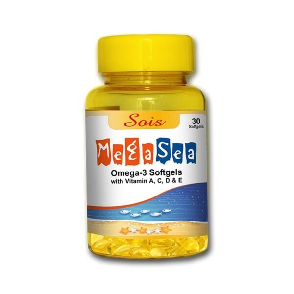 Sois Mega Sea Omega 3 with Vitamin A, C, D & E 30 SoftGels