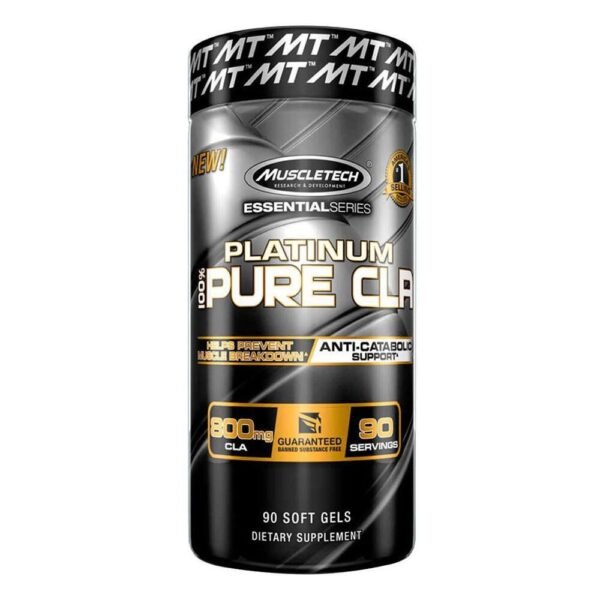 MuscleTech Essential Series Platinum Pure CLA Anti-Catabolic Support 800mg 90 Softgels