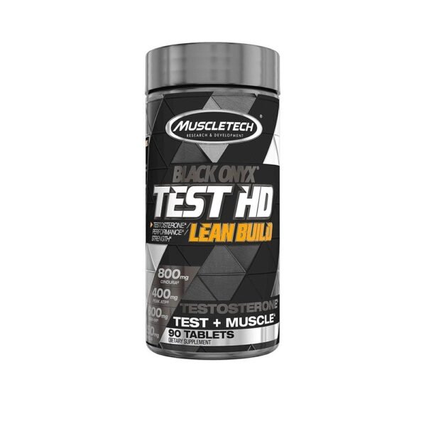 MuscleTech Black Onyx Test HD Lean Build | Testosterone Test+ Muscle 90 Tablets