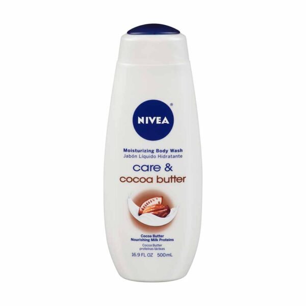 Nivea Moisturizing Body Wash, Care & Cocoa Butter, Nourshing Milk Protiens, 16.9 FL.OZ (500ML)