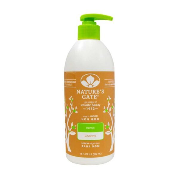 Natures Gate Vegan Lotion Non GMO Hemp & Chanvre18 fl oz (532ml)