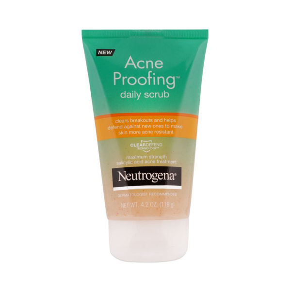 Neutrogena Acne Proofing Daily Scrub, Salicylic Acid Acne Treatment, 4.2 OZ (119g)