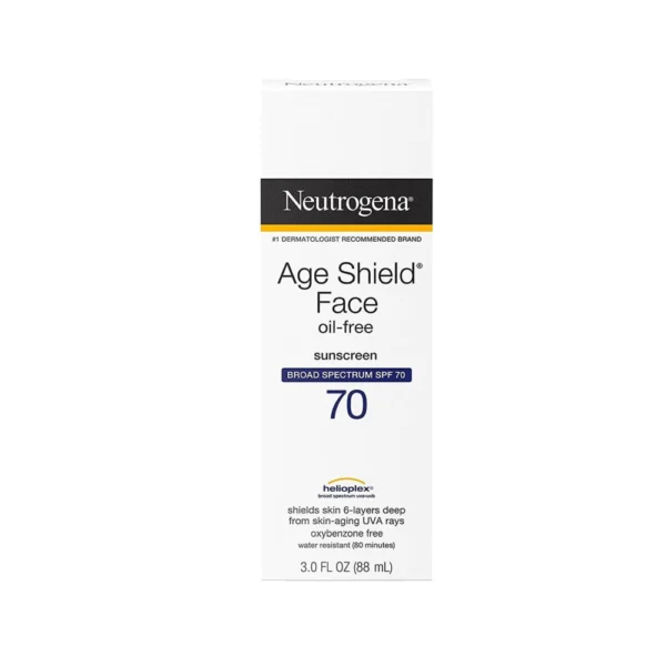 Neutrogena Age Shield Face Oil Free Sunscreen SPF 70 3.0 FL Oz