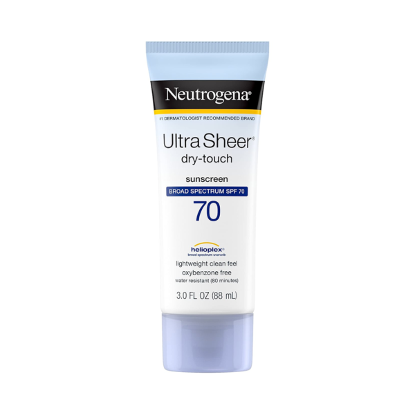 Neutrogena, Ultra Sheer Dry Touch Sunsreen Broad Spectrum SPF 70 (lightweight clean feel oxybenzone free) 88 ml