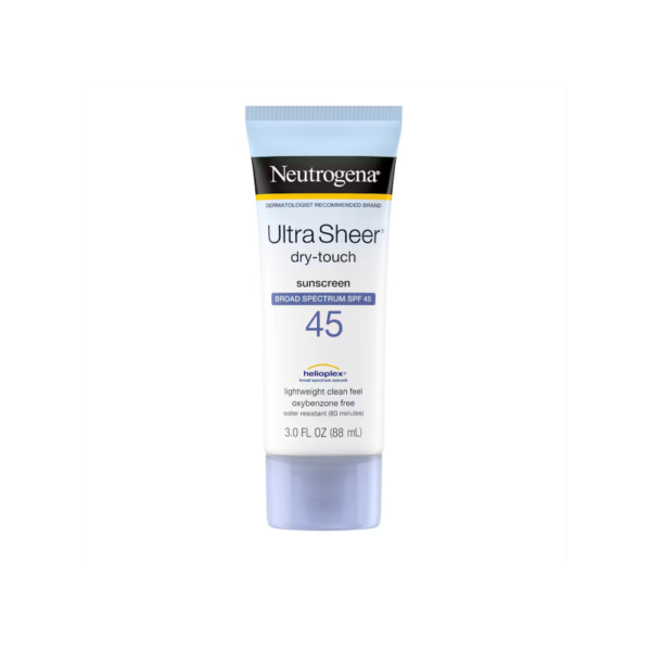 Neutrogena Ultra Sheer Dry-Touch Sunscreen Broad Spectrum (light weight clean feel oxybenzone) free SPF 45 3.0 FL Oz (88Ml)
