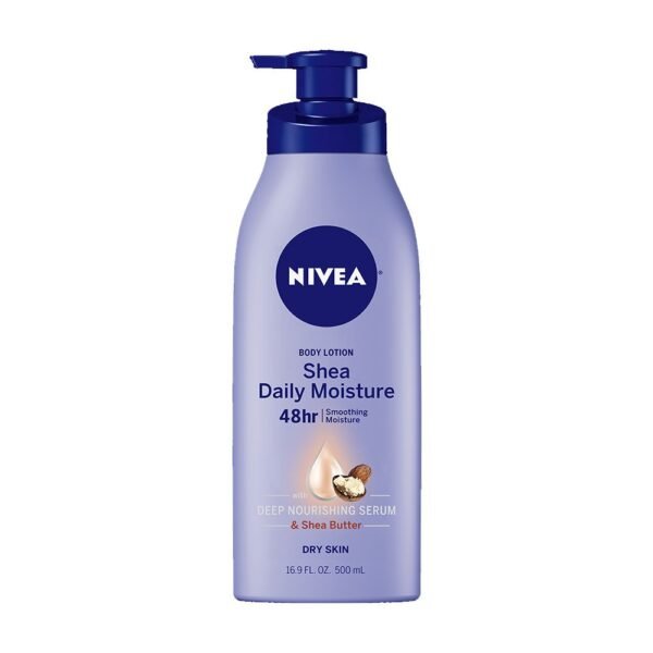 Nivea Body lotion Shea Daily Moisture 48hr & Shea butter for dry skin 16.9 fl oz