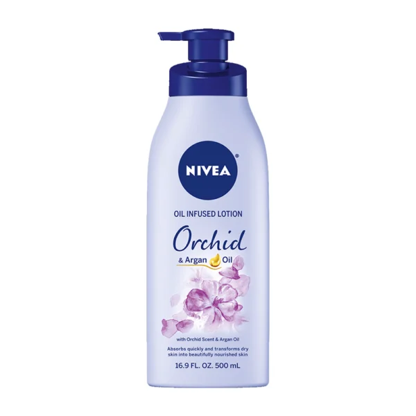Nivea Oil Infused Body Lotion, Orchid & Argan Oil, For Dry Skin, 16.9 Fl. OZ (500ml)