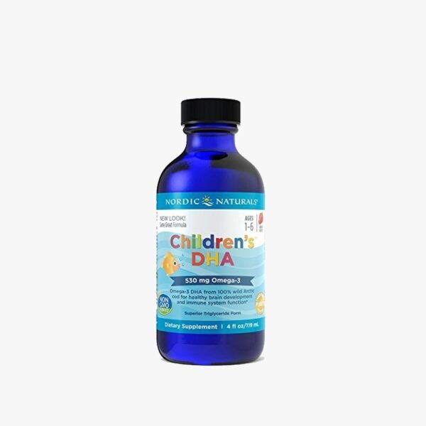 Nordic Naturals Childrens DHA Liquid Strawberry 4 fl oz (119ml)