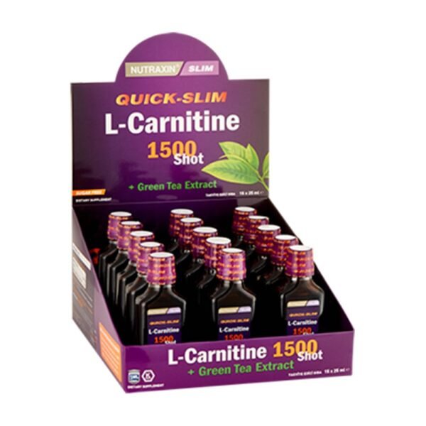 Nutraxin Quick-Slim L-Carnitine 15 Shots Green Tea Extract