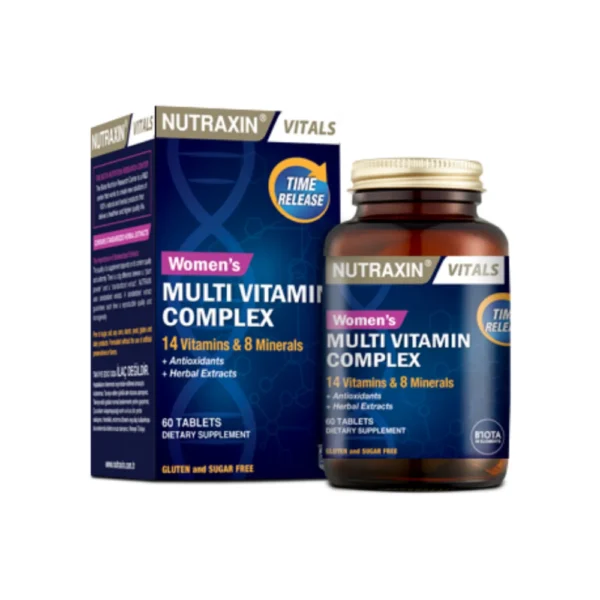 Nutraxin Vitals Womens Multi Vitamin Complex 60 Tablets Dietary Supplement