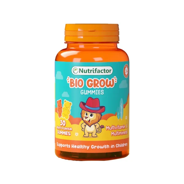 Nutrifactor Bio Grow Multivitamins For Kids Health Supports Healthy Growth In Children (Fruity Flavor), 30 Gummies