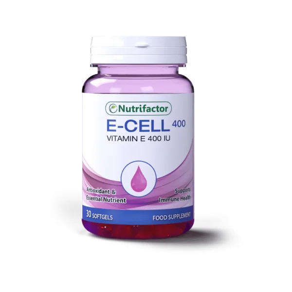 Nutrifactor E-Cell Vitamin E 400 IU Supports Immune Health 30 Softgels