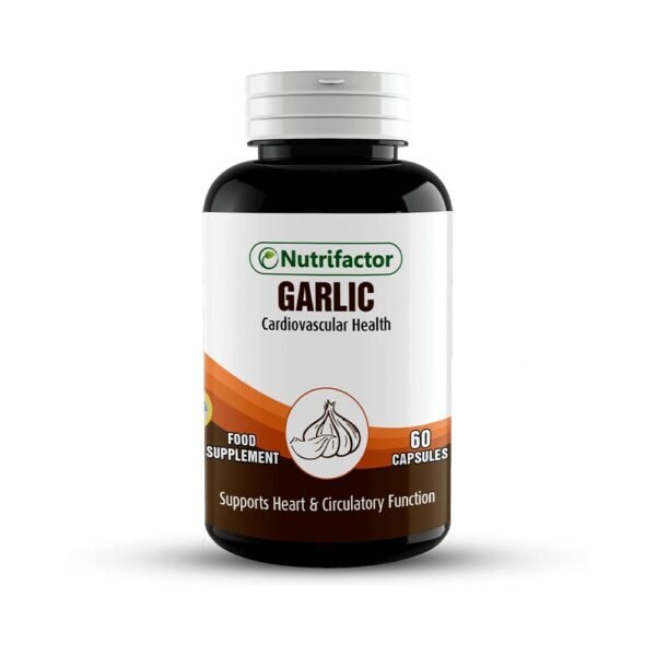 Nutrifactor Garlic CardioVascular Health Support Heart & Circulatory Function 60 capsules