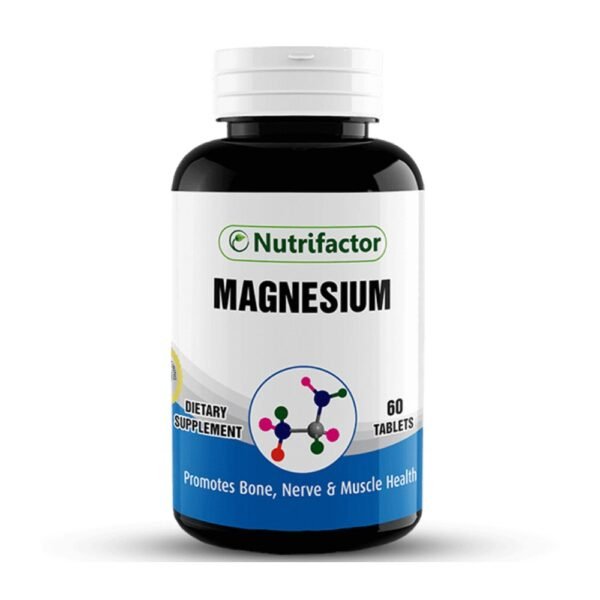 Nutrifactor Magnesium 500mg, 60 Tablets (Promotes Bone, Nerve & Muscle Health)