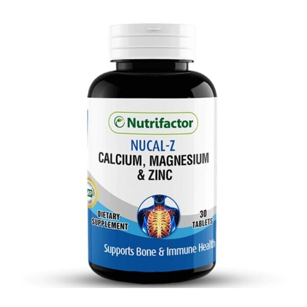 Nutrifactor Nucal Z Calcium, Magnesium & Zinc, 30 Tablets (Support Bone & Immune Health)