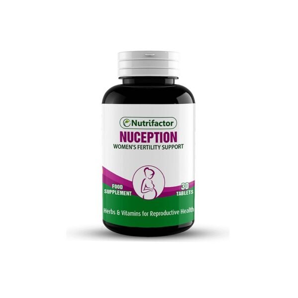 Nutrifactor Nuception Womens Fertility Support Herbs & Vitamins For Reproductive Health 30 Tablets