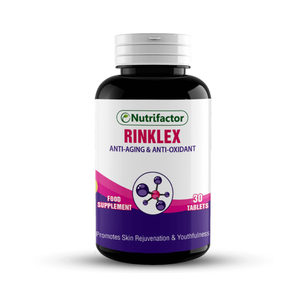 Nutrifactor Rinklex Anti-Aging & Anti-Oxidant Promotes Skin Rejuvenation & Youthfulness 30 Tablets