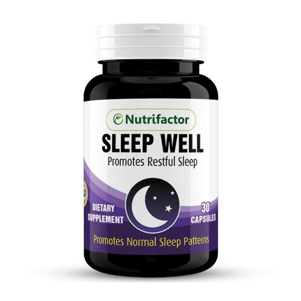 Nutrifactor Sleep Well Promotes Restful Sleep 30 Capsules (Promotes Normal Sleep Pattems)