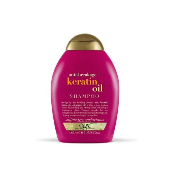 OGX Keratin Oil Shampoo with Anti-breakage Formula, 13 fl oz (385 ml)