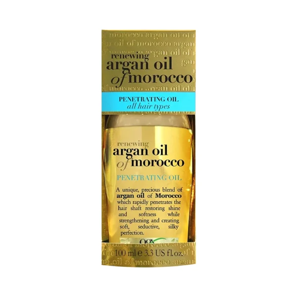 OGX Renewing Argan Oil Of Morocco, Penetrating Oil, For All Hair Types, 3.3 FL.OZ (100ml)