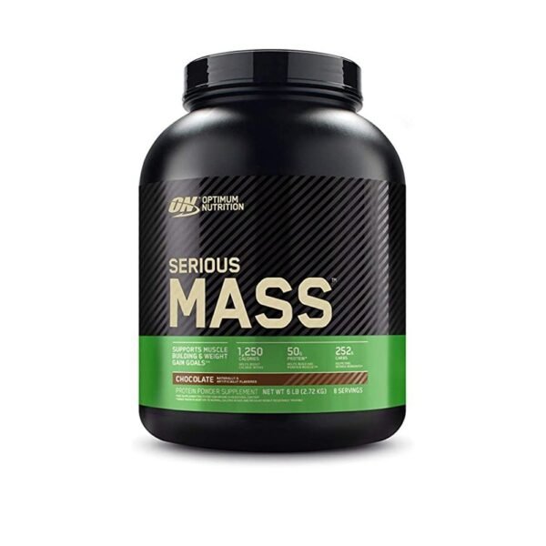 Optimum Nutrition Serious Mass High Protein Chocolate 6lbs 2.72kg, 8 Servings
