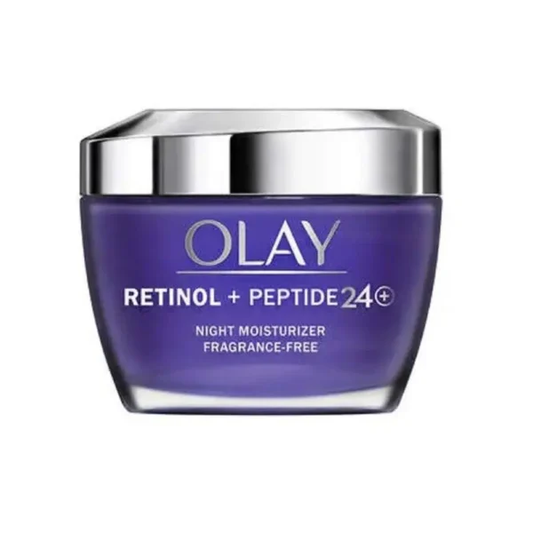 Olay Retinol + Peptide 24 Night Moisturizer Fragrance Free 1.7 Oz