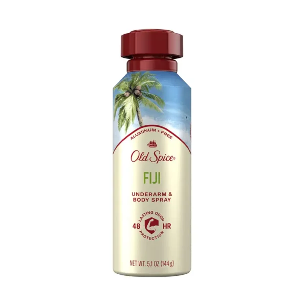 Old Spice Aluminum Free Underarm Body Spray for Men, Fiji, 5.1 oz (144g)