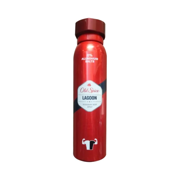 Old Spice Lagoon, Deodorant Body Spray for Men, 0% Aluminium Salts, (150ml)