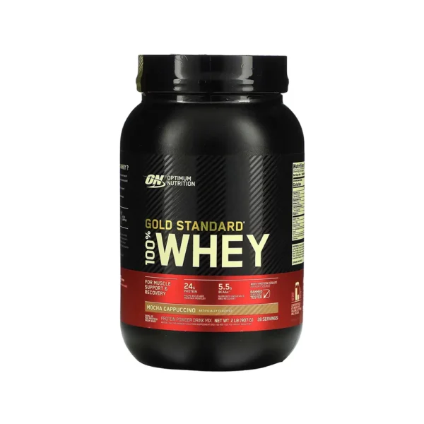 Optimum Nutrition, Gold Standard 100% Whey, Mocha Cappuccino, 2LB (907 g) 29 Servings