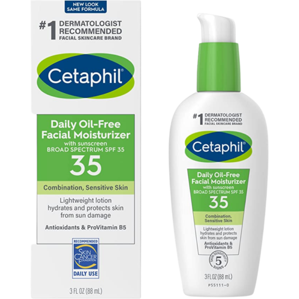 Cetaphil Daily Oil-Free Moisturizer with Sunscreen 3 Fl oz (88mL)