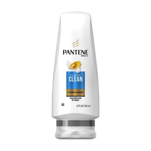 Pantene Pro-V Classic Clean Conditioner, Healthier Hair In 1 Wash,12 FL.OZ (355 ml)