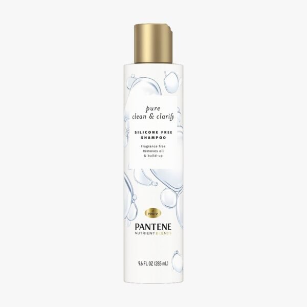 Pantene Pure Clean & Clarify Silicone-Free Shampoo, Fragrance-Free 9.6 Fl Oz