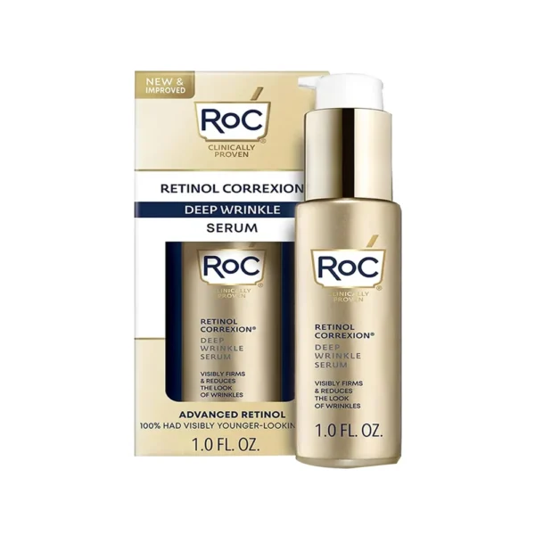 ROC Retinol Correxion Deep Wrinkle Serum Advanced Retinol 100% HAD Visibly Younger Looking 1.0 FL OZ