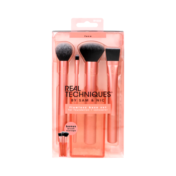 Real Techniques Flawless Base Set for Foundation + Concealer 4 Brush #91533