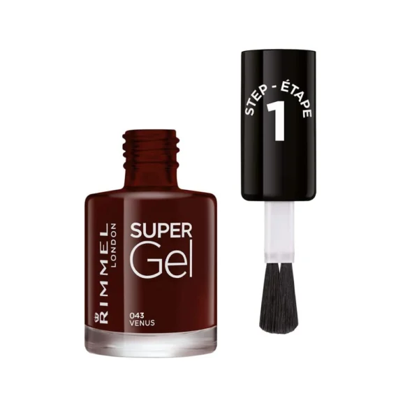 Rimmel Super Gel Gel Nail Varnish Without UV/LED Sealing Shade 043 Venus 12 ml