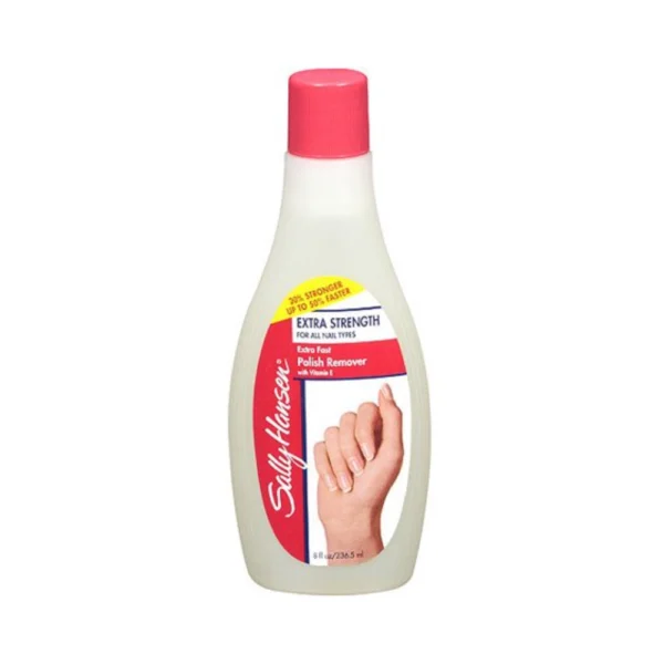 Sally Hansen Extra Strength, Fast Polish Remover with Vitamin E, 8 Oz