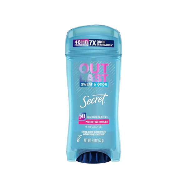 Secret Balancing Minerals Out Last Sweat & Odor Protecting Powder 48 HR Clean Gel Deodorant 2.6 Oz