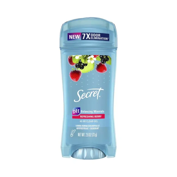 Secret Balancing Minerals Refreshing Berry 48 HR Clean Gel Deodorant 2.6 Oz