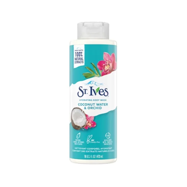St. Ives Hydrating Body Wash Coconut Water & Orchid, 16 fl. oz. (473ml)